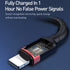 Baseus Cafule 2 in 1 PD Apple 8 Pin to USB + USB-C / Type-C Fast Charging + Data Transmission Nylon Braided Data Cable, Length: 1.2m (Black Grey)